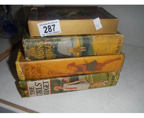 3 old books and one other item.
