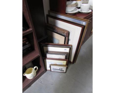 A quantity of pictures and prints relating to shipping/maritime.