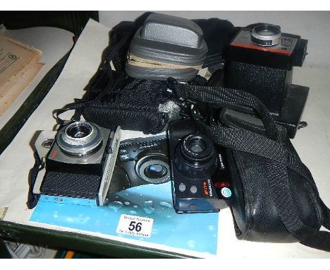 A quantity of camera's including Polaroid.