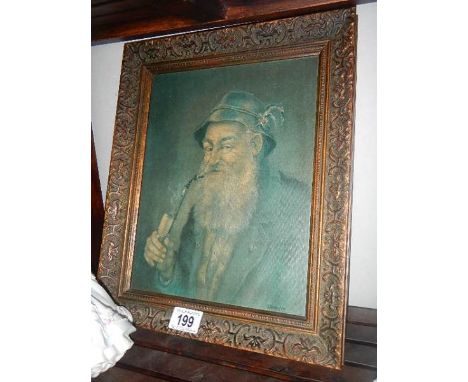 A portrait of an old man.