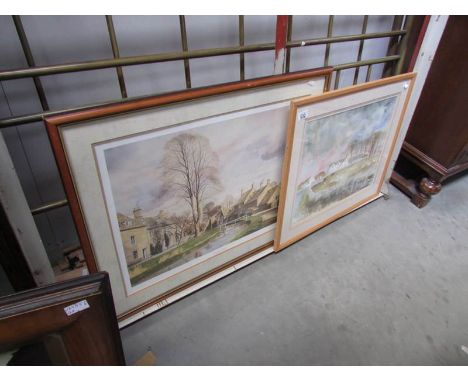 2 framed and  glazed prints.