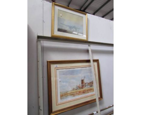 2 framed and glazed prints.