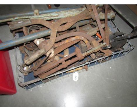 A box of old tools.