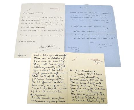 ROBERT MALAISE BOWYER NICHOLS (1893-1944) WAR POET; a handwritten and signed letter / poem on 27 Mulberry Walk headed paper, 