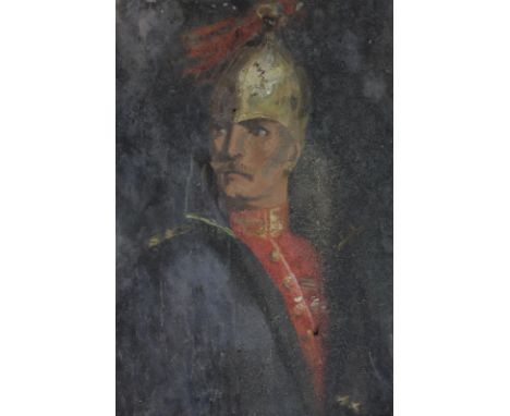Continental School portrait of a Kaiser, oil on panel, (unframed), 42cm by 32cm (NC)