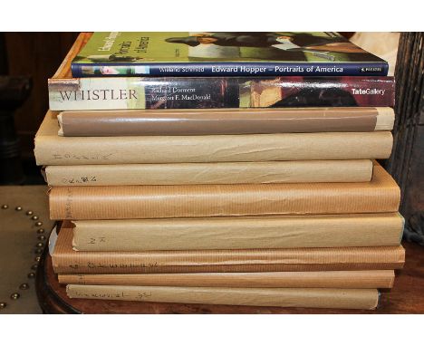 Art books with subjects to include Hopper, Orpen, Sargent, Winslow Homer, Whistler etc (10)