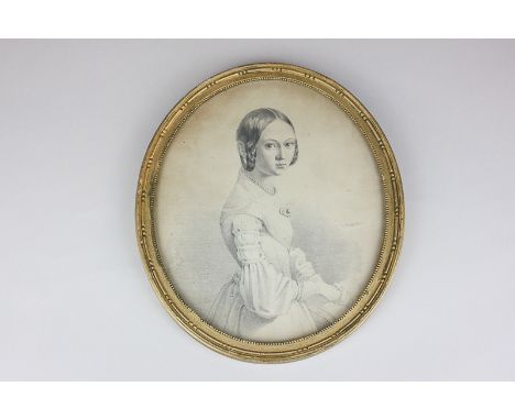 A group of assorted prints and pictures including a 19th century portrait of a lady