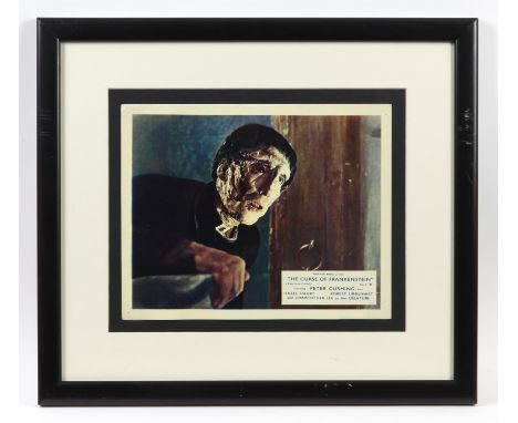 The Curse of Frankenstein (1957) UK Front of House card, framed, overall 14 x 16 inches. Provenance: John Farmer started coll