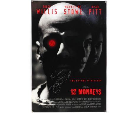 Twelve Monkeys (1995) One Sheet film poster signed by Terry Gilliam, rolled, 27 x 40 inches. Provenance: John Farmer started 