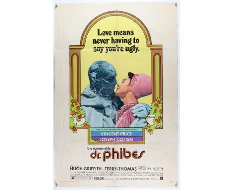 The Abominable Dr. Phibes (1971) US One Sheet film poster, folded, 27 x 41 inches and US Half Sheet film poster, rolled, 22 x
