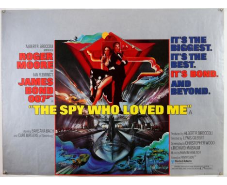 James Bond The Spy Who Loved Me (1977) British Quad film poster, artwork by Bob Peak, folded, 30 x 40 inches. Provenance: Joh