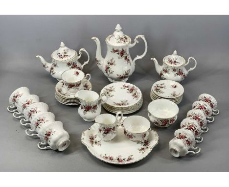 ROYAL ALBERT LAVENDER PATTERN TEA & COFFEE SERVICE FOR SIX PERSONS, approx. 37 piecesProvenance: private collection Ynys Mon 