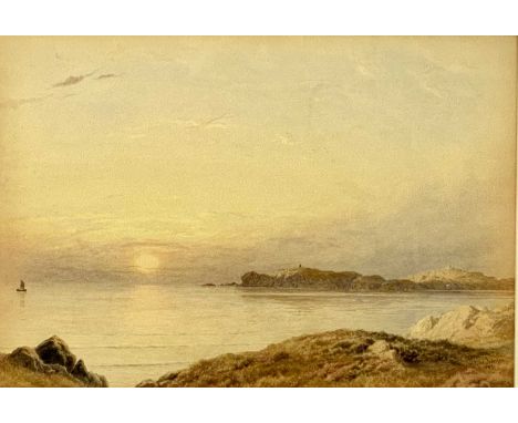 WILLIAM NOEL JOHNSON (1887-1914) watercolour -  entitled on mount 'Anglesey', label verso Derby Corporation Art Gallery, sign