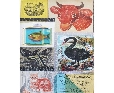 Mark Hearld (Contemporary)Poster for "The Fry Menagerie" 8th September - 28th October 2012Lithograph, together with an exhibi