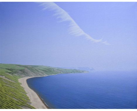 Jonathan Briggs (b.1956)"White Nothe" Looking East from Redcliff Point, Near Weymouth, DorsetSigned, inscribed and dated 1993