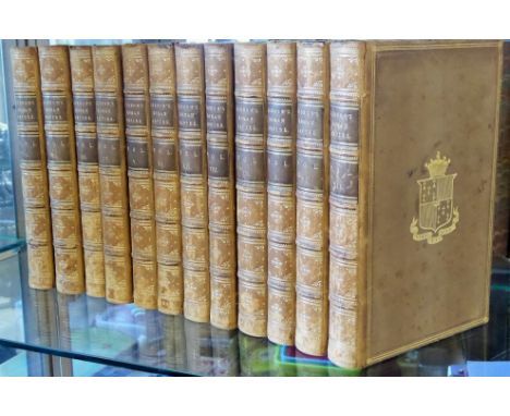 Edward Gibbon Esq "The History of The Decline and Fall of the Roman Empire", London, published 1827, full leather binding, gi