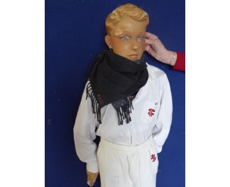 Vintage Plaster Mannequin of a Young Man, approx 143 cms (af)