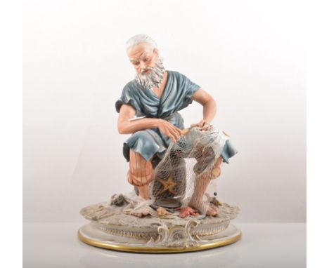 Royal Doulton figure, Top o' the Hill HN1834, 18cm, a Nao figure of a girl, Capodimonte figures, etc.