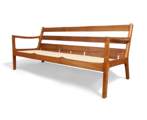 Ole Wanscher (1903-1985) for France & Son'Senator' three seater sofa, lacking cushions, circa 1960TeakApplied manufacturer's 