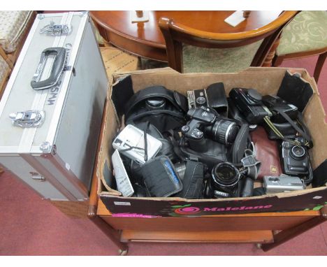 Ricoh XR-X Camera, Fine Pix S5000 camera, Olympus AZ-330 super zoom 38-105mm camera. Lumix 60X camera, other cameras, togethe
