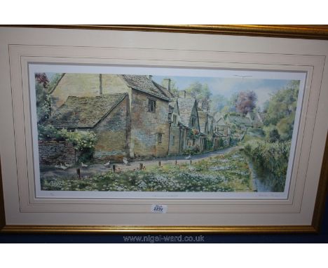 A framed and mounted limited edition Print by Graham Carver 'Summer Tranquility' on Huntsman Velvet 300 gram paper, no. 114/5