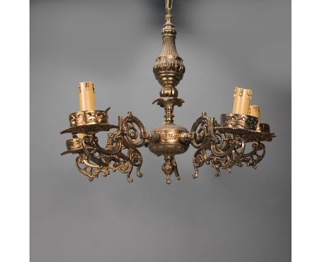 Small chandelier, with six branches, 40 x 45 cm.