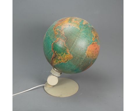 Scan Globe, by The Chicago Cooperation, original stand, damages, 40 cm high