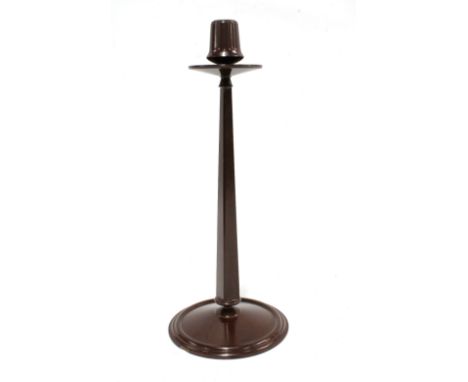 LINSDEN WARE Bakelite candlestick, after the original design by Charles Rennie Mackintosh, 37cm (small chips) 