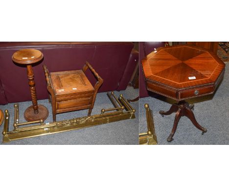 A reproduction gilt framed mirror with bevelled plate, 63cm by 90cm, together with a further gilt framed mirror decorated wit