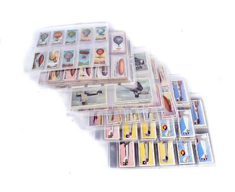 Aviation Themed Cigarette Cards, various sets comprising B.A.T. (Eagle Bird Cigarettes) Aviation Series 1912, Wills Aviation 