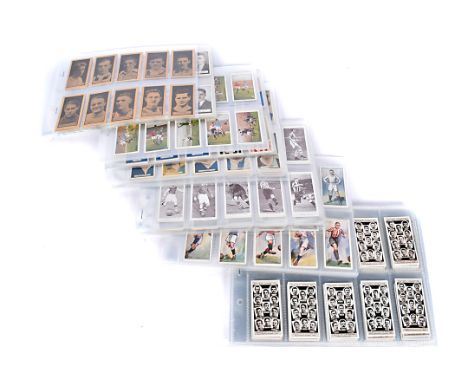 Football Themed Cigarette Cards and Trade Cards, various sets comprising Gallaher's Famous Footballers (green back), Football