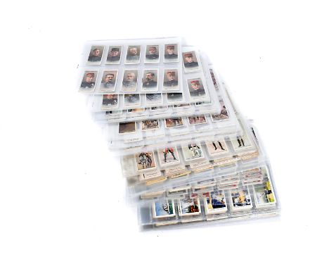 Military Themed Cigarette Cards, various sets comprising Wills Allied Army Leaders (2), The Worlds Dreadnoughts, Players War 