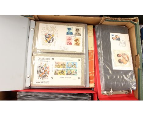 Collection of First Day Covers, 1970's/80's, including a few signed RAF examples, in three albums plus loose, together with a