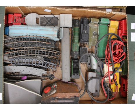 A collection of play-worn Dinky and Corgi vehicles to include; car transporter, 10 ton army truck and others together with a 