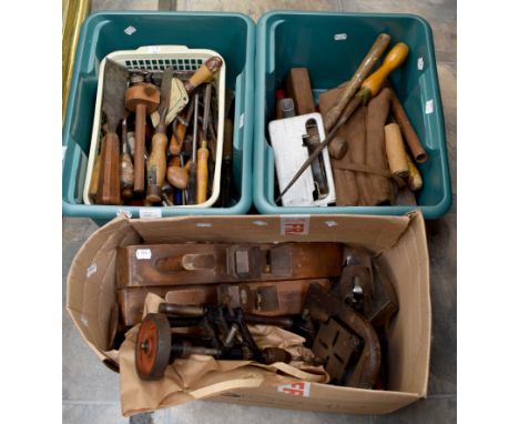 Three boxes of tools, circa 1940's