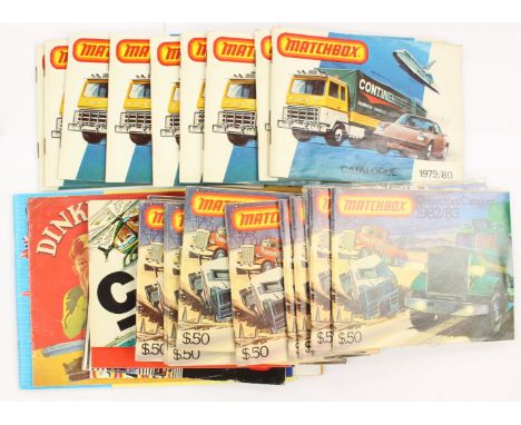 29 toy catalogues, 9 x Matchbox 1979/80, 14 x 1982/3, plus Corgi, Britains