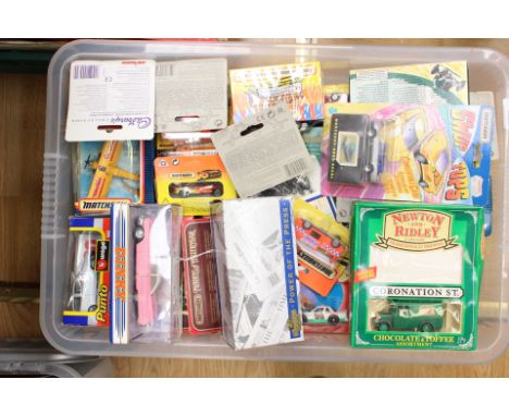 Collection of Corgi, Dinky, Efe, die-cast models (two boxes)