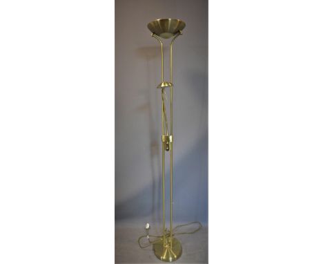A 20th century two light floor standing lamp, H.181cm 