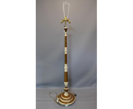 An Italian standard lamp, on stepped circular base, H.170cm 