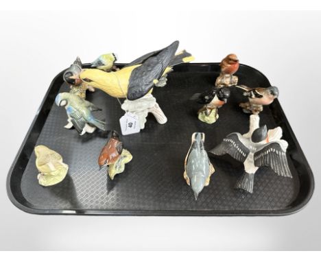 A group of china birds by Beswick and Goebel. (12)