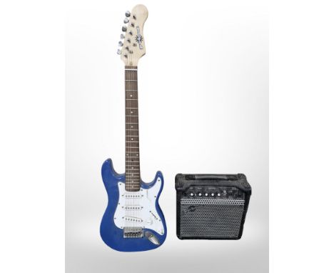 A Gear4Music child's electric guitar and amplifier 