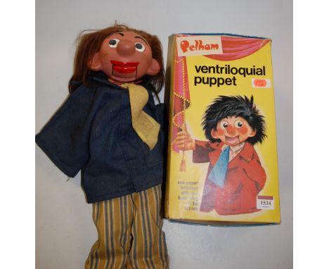 A Pelham Puppet entertainment ventriloquial puppet, in original all-card box 