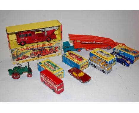 A collection of boxed and loose Matchbox Kingsize and Superfast diecast, to include No.K15 Merryweather fire engine, No.66 Gr