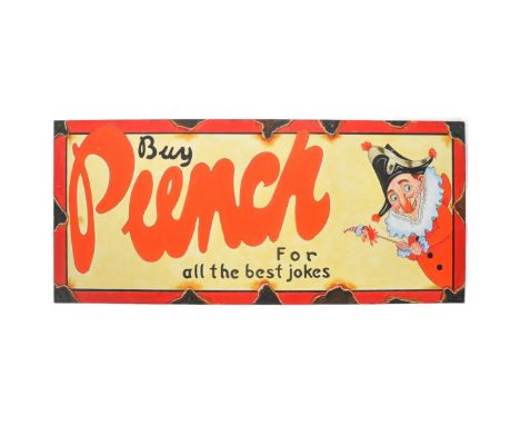 Punch Magazine -&nbsp;A Contemporary artists' impressions of traditional pictorial enamel advertising sign for Punch 'for all