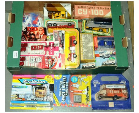 Micro Machines, Joal, Vitesse and similar a boxed group to include Micro Machines No36 Shuttle Team Set, Joal 209 Tanker Truc