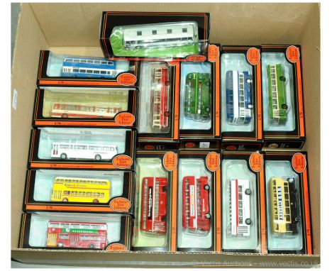 Exclusive First Editions (EFE) a boxed Bus group to include 18108 Leyland Atlantean XA 'London Transport', 28101 Alexander At
