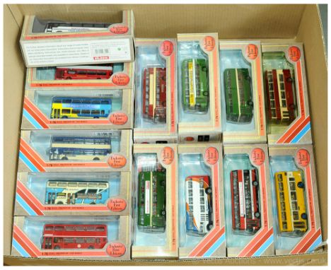 Exclusive First Editions (EFE) a boxed Bus group to include 18204A Daimler Fleetline XF8 'Cobham 2008 Rear Engined Day', 1391