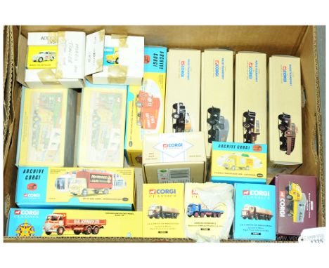Corgi Classics Group of Commercials &amp; Collector Club Issues. To Include 09802 ERF 8 Wheel Rigid Truck + Load &amp; Figure