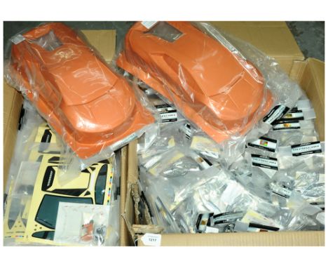 DeAgostini Lamborghini Huracan RC Fuel Powered Car Monthly Part Build. To Include No.57 Body Shell, No.65 Mirrors, Engine Cov