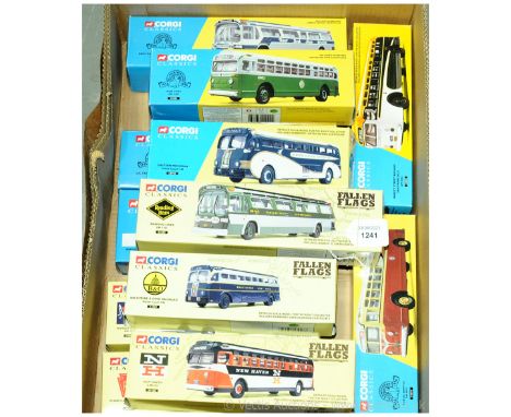Corgi Classics Group Of American Buses. To Include 53903 Yellow Coach 743 - Eastern Michigan, 54004 GM 4507 - New York, 54605